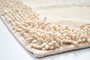 Mijölnir Juego de alfombrillas de baño de algodón 2 piezas crema